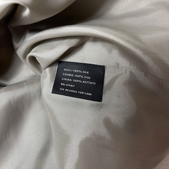 Vintage Carlisle 100% Silk Pleated Animal Print Skirt 10 Glam Mob Wives Retro - Picture 10 of 11